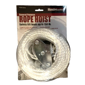 HAUL MASTER General purpose Rope Hoist Up To 150 Pounds Item 60544 b2